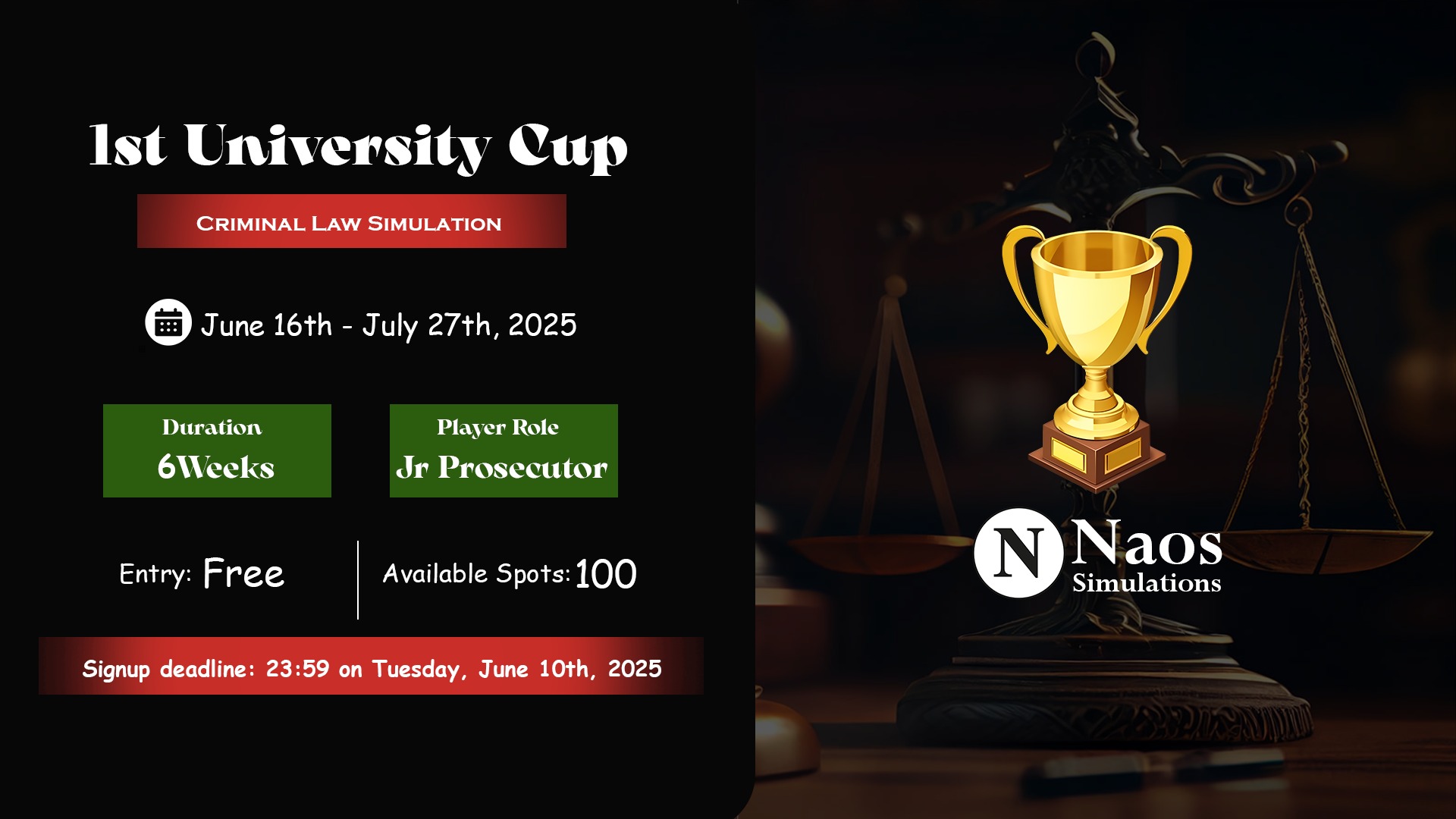 1st Benue State University Cup