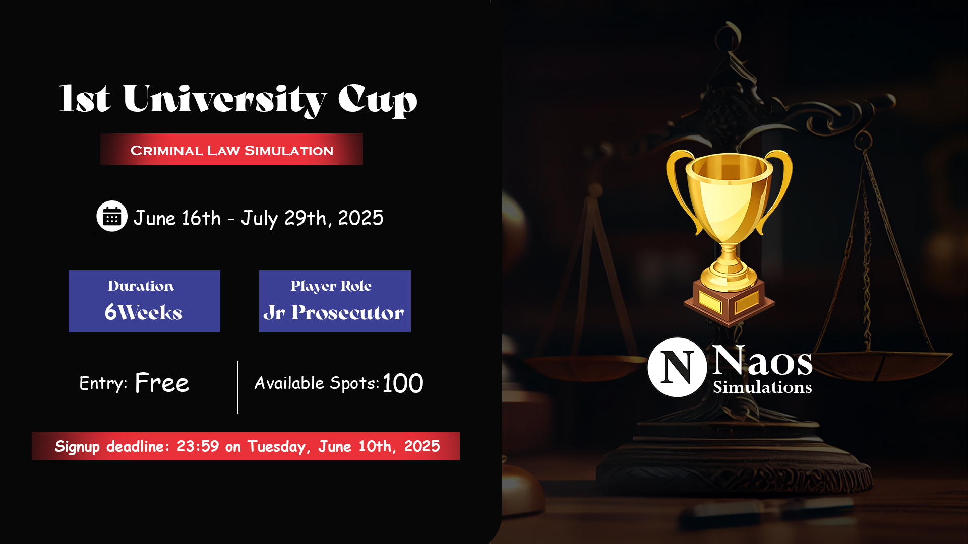 1st University of Ibadan Criminal Cup
